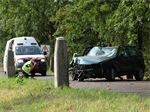 Prio 1 VKO Verkeersongeval Boom Auto Trekwei Westergeest